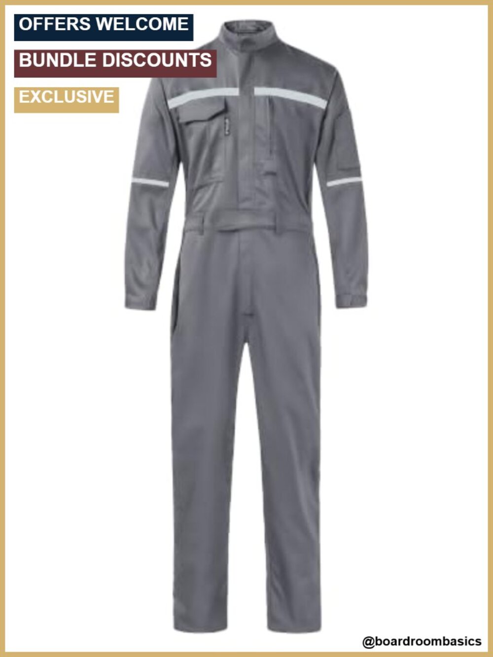 Men's Workwear Coveralls Heavyweight Cotton Polyester Utility Jumpsuit